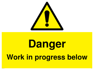 WC5797: Danger Work in progress below