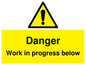 WC5797: Danger Work in progress below