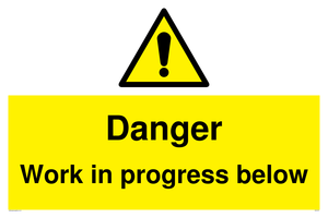 WC5797: Danger Work in progress below