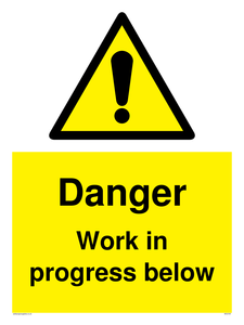 WC5797: Danger Work in progress below