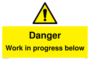 WC5797: Danger Work in progress below
