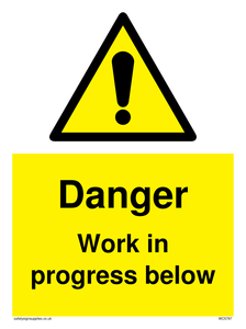 WC5797: Danger Work in progress below