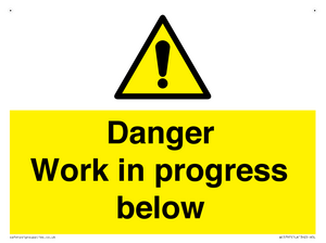 WC5797: Danger Work in progress below