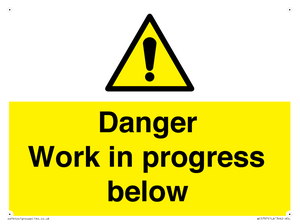 WC5797: Danger Work in progress below