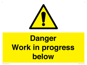 WC5797: Danger Work in progress below