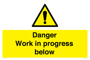 WC5797: Danger Work in progress below