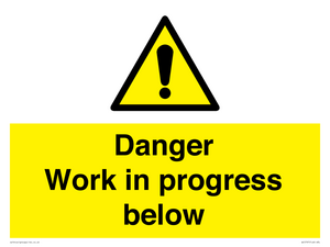 WC5797: Danger Work in progress below
