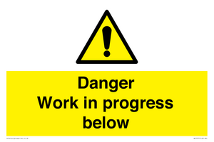 WC5797: Danger Work in progress below