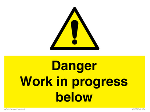 WC5797: Danger Work in progress below