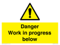 WC5797: Danger Work in progress below