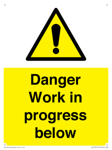 WC5797: Danger Work in progress below