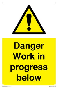 WC5797: Danger Work in progress below