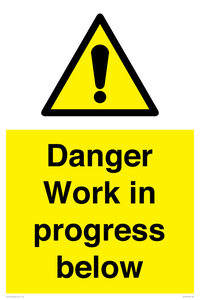WC5797: Danger Work in progress below