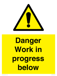 WC5797: Danger Work in progress below