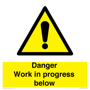 WC5797: Danger Work in progress below