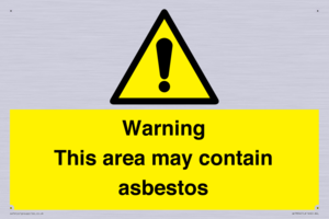 WC7854: Warning This area may contain asbestos