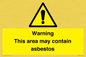 WC7854: Warning This area may contain asbestos