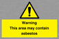 WC7854: Warning This area may contain asbestos