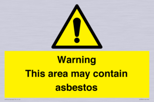 WC7854: Warning This area may contain asbestos