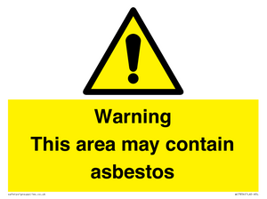 WC7854: Warning This area may contain asbestos