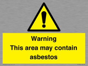 WC7854: Warning This area may contain asbestos