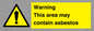 WC7854: Warning This area may contain asbestos