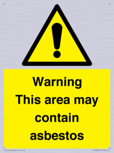 WC7854: Warning This area may contain asbestos