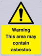 WC7854: Warning This area may contain asbestos