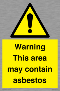 WC7854: Warning This area may contain asbestos