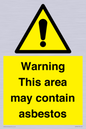 WC7854: Warning This area may contain asbestos