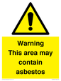 WC7854: Warning This area may contain asbestos