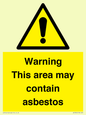 WC7854: Warning This area may contain asbestos