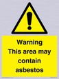 WC7854: Warning This area may contain asbestos