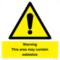 WC7854: Warning This area may contain asbestos