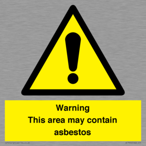 WC7854: Warning This area may contain asbestos