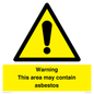 WC7854: Warning This area may contain asbestos