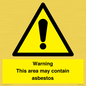 WC7854: Warning This area may contain asbestos