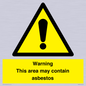 WC7854: Warning This area may contain asbestos
