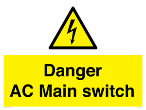 WE10058: Danger AC Main switch
