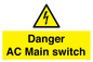 WE10058: Danger AC Main switch