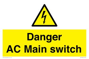 WE10058: Danger AC Main switch
