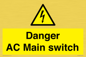 WE10058: Danger AC Main switch