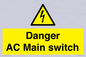 WE10058: Danger AC Main switch