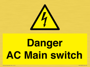 WE10058: Danger AC Main switch