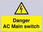 WE10058: Danger AC Main switch