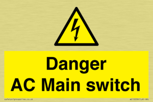 WE10058: Danger AC Main switch
