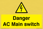 WE10058: Danger AC Main switch