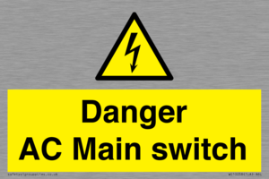 WE10058: Danger AC Main switch