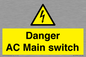 WE10058: Danger AC Main switch