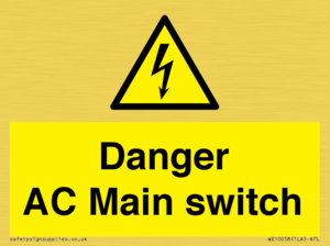WE10058: Danger AC Main switch